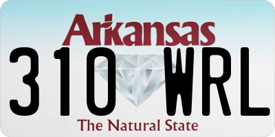 AR license plate 310WRL