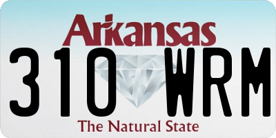 AR license plate 310WRM
