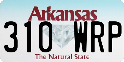 AR license plate 310WRP
