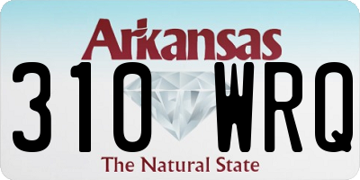 AR license plate 310WRQ