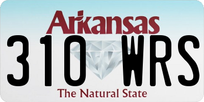 AR license plate 310WRS