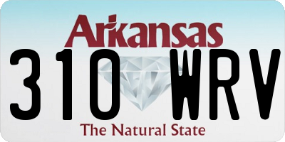 AR license plate 310WRV