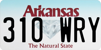 AR license plate 310WRY