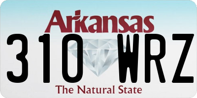 AR license plate 310WRZ