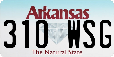 AR license plate 310WSG