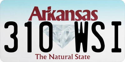 AR license plate 310WSI