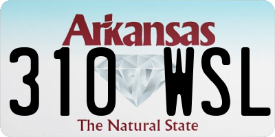 AR license plate 310WSL