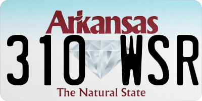 AR license plate 310WSR