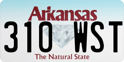 AR license plate 310WST
