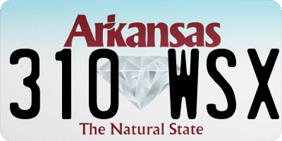 AR license plate 310WSX