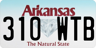 AR license plate 310WTB