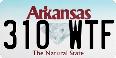 AR license plate 310WTF