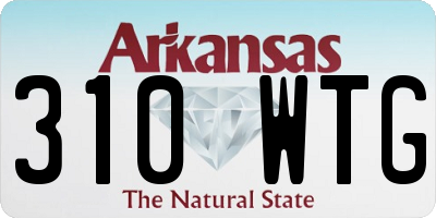 AR license plate 310WTG