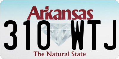 AR license plate 310WTJ