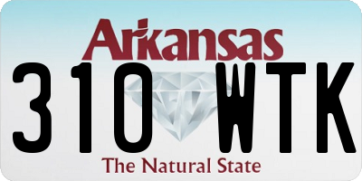 AR license plate 310WTK