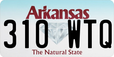 AR license plate 310WTQ