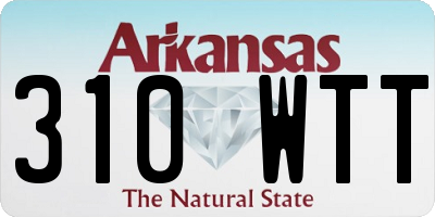 AR license plate 310WTT