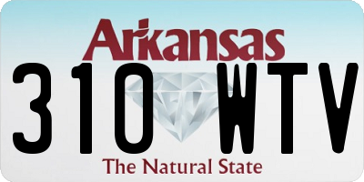 AR license plate 310WTV