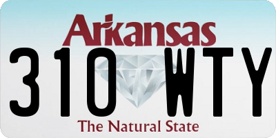 AR license plate 310WTY