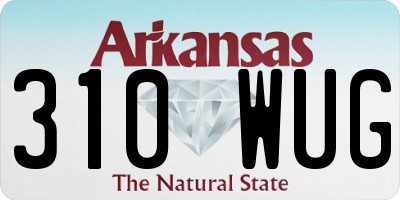 AR license plate 310WUG