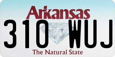 AR license plate 310WUJ