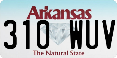 AR license plate 310WUV