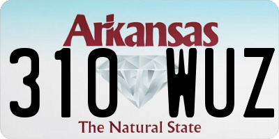 AR license plate 310WUZ