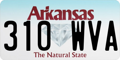AR license plate 310WVA