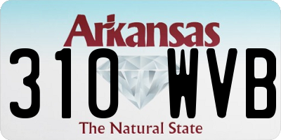 AR license plate 310WVB