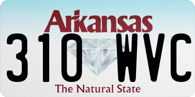 AR license plate 310WVC