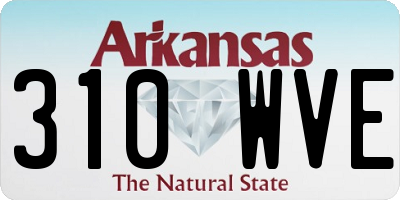 AR license plate 310WVE
