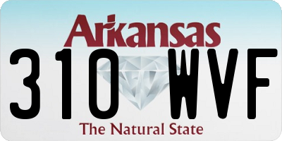 AR license plate 310WVF
