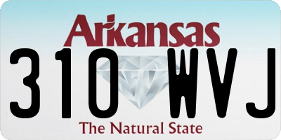 AR license plate 310WVJ