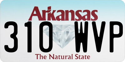 AR license plate 310WVP