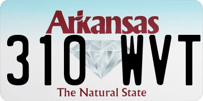AR license plate 310WVT