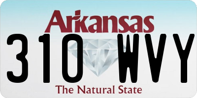 AR license plate 310WVY