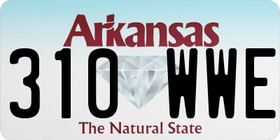 AR license plate 310WWE