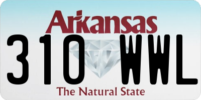 AR license plate 310WWL