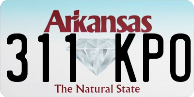 AR license plate 311KPO