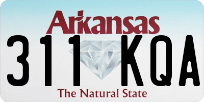 AR license plate 311KQA