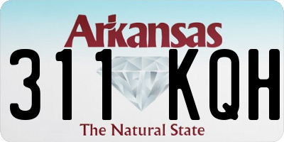 AR license plate 311KQH