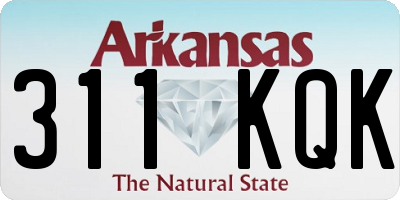 AR license plate 311KQK