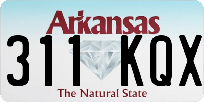 AR license plate 311KQX
