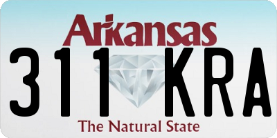 AR license plate 311KRA