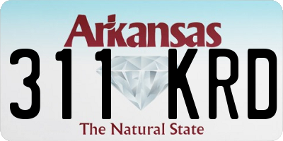 AR license plate 311KRD