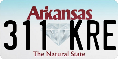 AR license plate 311KRE