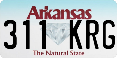 AR license plate 311KRG