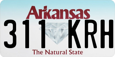 AR license plate 311KRH