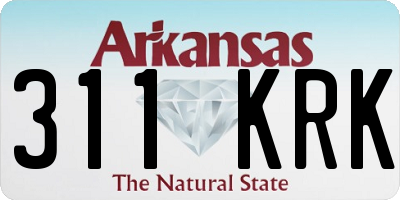 AR license plate 311KRK