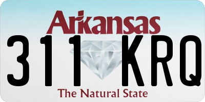 AR license plate 311KRQ